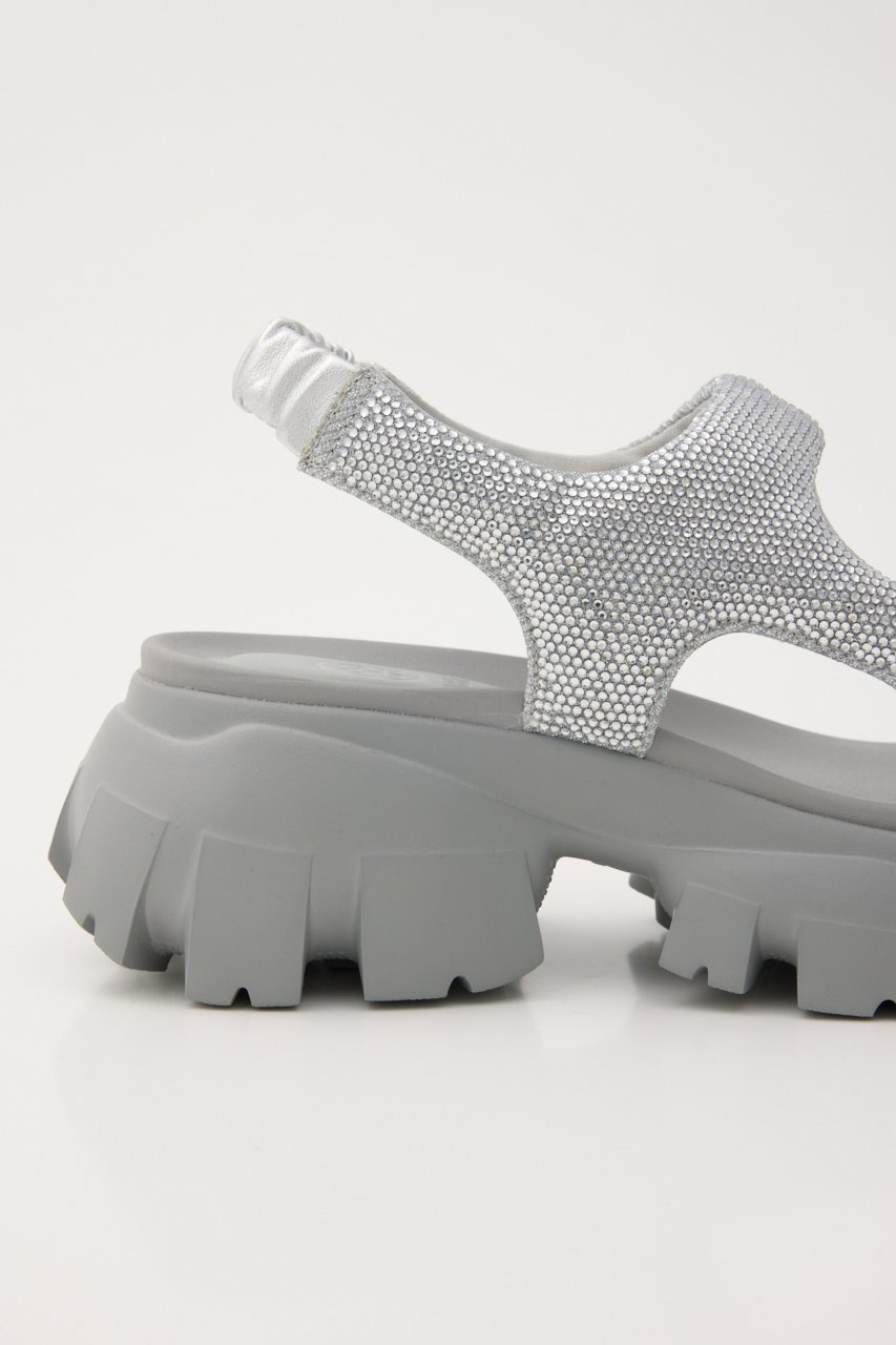 【スタッカート/STACCATO】のコスモスラギッドソールサンダル 人気、トレンドファッション・服の通販 founy(ファニー) 　ファッション　Fashion　レディースファッション　Fashion for Women　ギャザー　Gathered, Ruffled　サンダル　Sandals, Summer Shoes　シルバー　Silver, Metallic Silver　ストーン　Stone, Gem-Like　スポーツ　Sports, Activewear　フィット　Fit, Slim Fit　フォルム　Silhouette, Form　人気　Popular, Best Seller　定番　Standard, Basic Item　other-5|ID: prp329100004875253 ipo3291000000036363740