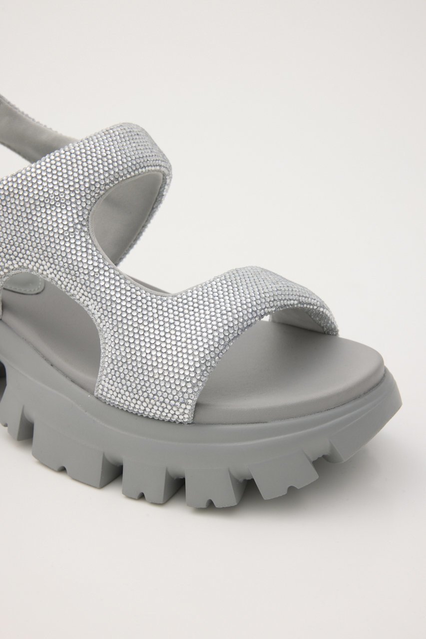 【スタッカート/STACCATO】のコスモスラギッドソールサンダル 人気、トレンドファッション・服の通販 founy(ファニー) 　ファッション　Fashion　レディースファッション　Fashion for Women　ギャザー　Gathered, Ruffled　サンダル　Sandals, Summer Shoes　シルバー　Silver, Metallic Silver　ストーン　Stone, Gem-Like　スポーツ　Sports, Activewear　フィット　Fit, Slim Fit　フォルム　Silhouette, Form　人気　Popular, Best Seller　定番　Standard, Basic Item　other-6|ID: prp329100004875253 ipo3291000000036363742