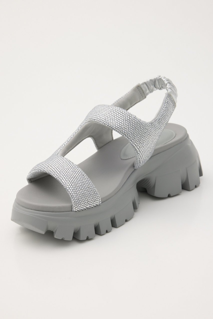 【スタッカート/STACCATO】のコスモスラギッドソールサンダル 人気、トレンドファッション・服の通販 founy(ファニー) 　ファッション　Fashion　レディースファッション　Fashion for Women　ギャザー　Gathered, Ruffled　サンダル　Sandals, Summer Shoes　シルバー　Silver, Metallic Silver　ストーン　Stone, Gem-Like　スポーツ　Sports, Activewear　フィット　Fit, Slim Fit　フォルム　Silhouette, Form　人気　Popular, Best Seller　定番　Standard, Basic Item　other-7|ID: prp329100004875253 ipo3291000000036363743