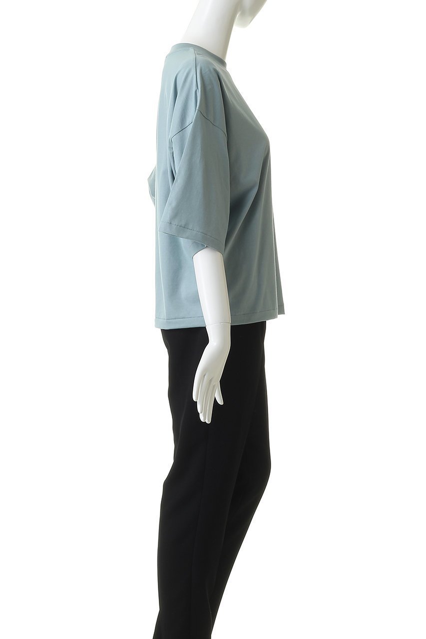 【エイトン/ATON】のSUVIN 60/2 ワイド スリーブ Tシャツ 人気、トレンドファッション・服の通販 founy(ファニー) 　ファッション　Fashion　レディースファッション　Fashion for Women　トップス・カットソー　Cut & Sew Tops　シャツ・ブラウス・オフィスカジュアル　Elegant Blouses & Button-Ups　ロングTシャツ・Tシャツ　Longline T-Shirts & Tees　カットソー・ベーシックTシャツ　Cut-and-Sewn Tops / Stretch Tees & Basics　インド　Indian Textile　ショート　Short, Short Length　スリーブ　Sleeve, Long Sleeve / Short Sleeve　テーパード　Tapered, Tapered Pants　バランス　Balance, Style Balance　ボトム　Bottoms, Lower Wear　ワイド　Wide, Wide Fit　エレガント 上品　Elegant　新作・新入荷　New Arrivals / New In　other-3|ID: prp329100004875259 ipo3291000000036363787