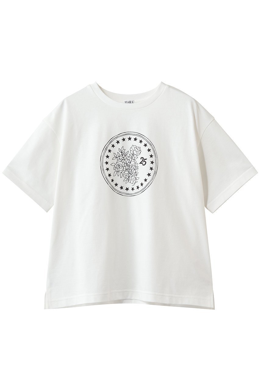 【ティアラ/Tiara】のSHOGO SEKINE 25周年ロゴTシャツ インテリア・キッズ・メンズ・レディースファッション・服の通販 founy(ファニー) 　ファッション　Fashion　レディースファッション　Fashion for Women　トップス・カットソー　Cut & Sew Tops　シャツ・ブラウス・オフィスカジュアル　Elegant Blouses & Button-Ups　ロングTシャツ・Tシャツ　Longline T-Shirts & Tees　カットソー・ベーシックTシャツ　Cut-and-Sewn Tops / Stretch Tees & Basics　ショート　Short, Short Length　スリーブ　Sleeve, Long Sleeve / Short Sleeve　プリント　Print, Printed Pattern　モチーフ　Motif, Design Theme　モノトーン　Monotone, Black and White　ラウンド　Round, Round Neck　エレガント 上品　Elegant　人気　Popular, Best Seller　新作・新入荷　New Arrivals / New In　ホワイト|ID: prp329100004875264 ipo3291000000036363821