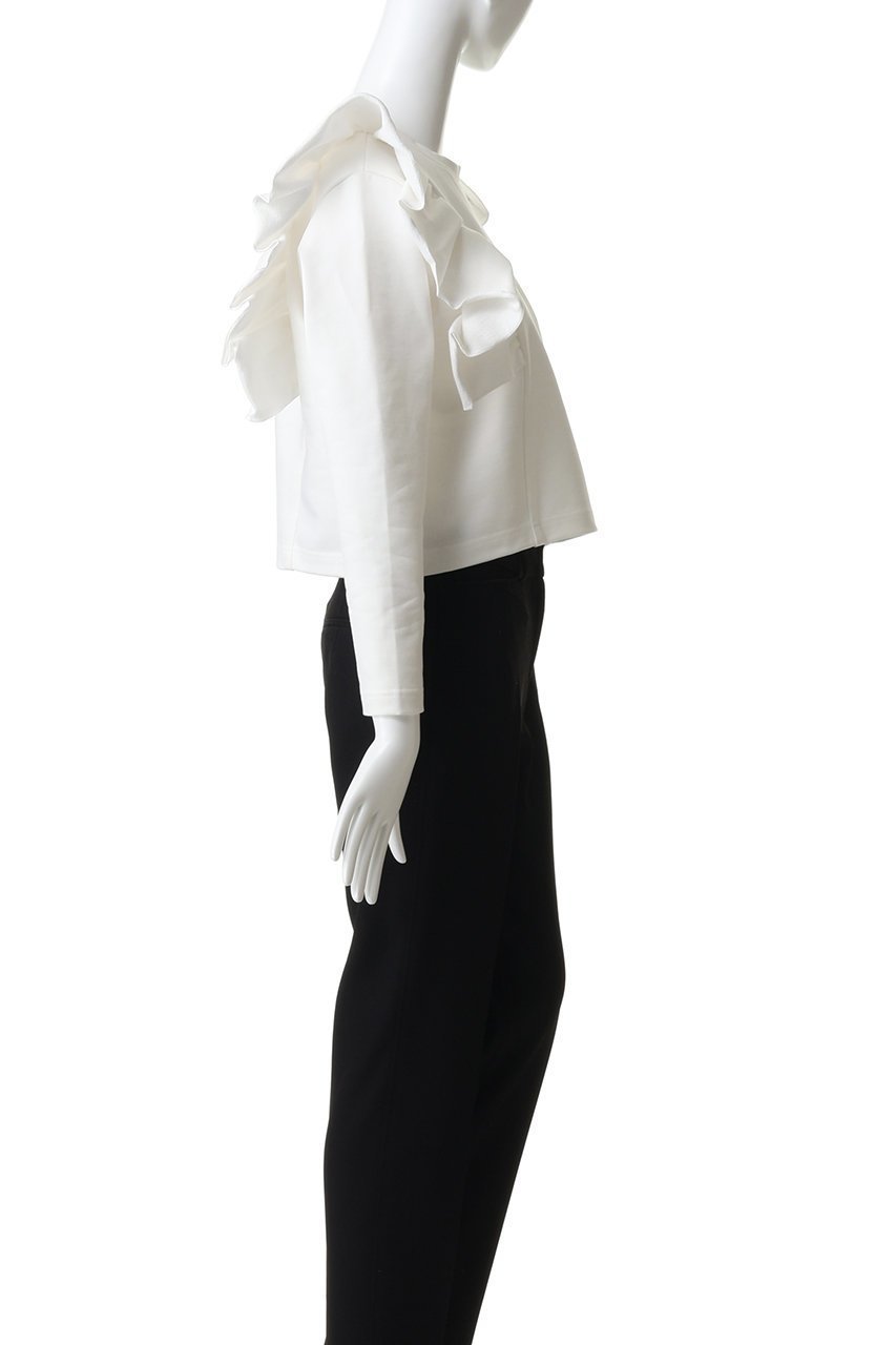 【ティアラ/Tiara】のフリルスウェット 人気、トレンドファッション・服の通販 founy(ファニー) 　ファッション　Fashion　レディースファッション　Fashion for Women　トップス・カットソー　Cut & Sew Tops　シャツ・ブラウス・オフィスカジュアル　Elegant Blouses & Button-Ups　レディースパーカー・カジュアルフーディー　Casual Hoodies & Sweatshirts　ロングTシャツ・Tシャツ　Longline T-Shirts & Tees　スウェット・クルーネックトップス　Sweatshirts & Crewnecks / Relaxed Fit Sweat Tops　カットソー・ベーシックTシャツ　Cut-and-Sewn Tops / Stretch Tees & Basics　おすすめ　Recommended / Our Picks　クロップド　Cropped, Short Length　スウェット / スエット　Sweatshirt, Sweatwear　フェミニン　Feminine, Girly　フリル　Frill, Ruffle　新作・新入荷　New Arrivals / New In　other-3|ID: prp329100004875268 ipo3291000000036363856