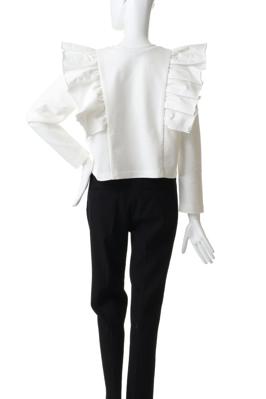 【ティアラ/Tiara】のフリルスウェット 人気、トレンドファッション・服の通販 founy(ファニー) 　ファッション　Fashion　レディースファッション　Fashion for Women　トップス・カットソー　Cut & Sew Tops　シャツ・ブラウス・オフィスカジュアル　Elegant Blouses & Button-Ups　レディースパーカー・カジュアルフーディー　Casual Hoodies & Sweatshirts　ロングTシャツ・Tシャツ　Longline T-Shirts & Tees　スウェット・クルーネックトップス　Sweatshirts & Crewnecks / Relaxed Fit Sweat Tops　カットソー・ベーシックTシャツ　Cut-and-Sewn Tops / Stretch Tees & Basics　おすすめ　Recommended / Our Picks　クロップド　Cropped, Short Length　スウェット / スエット　Sweatshirt, Sweatwear　フェミニン　Feminine, Girly　フリル　Frill, Ruffle　新作・新入荷　New Arrivals / New In　other-4|ID: prp329100004875268 ipo3291000000036363857