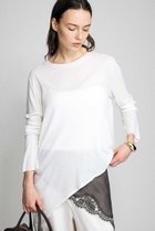 【ブリル/BRILL】のアシンメトリーカットプルオーバー 人気、トレンドファッション・服の通販 founy(ファニー) ファッション Fashion レディースファッション Fashion for Women トップス・カットソー Cut & Sew Tops シャツ・ブラウス・オフィスカジュアル Elegant Blouses & Button-Ups ロングTシャツ・Tシャツ Longline T-Shirts & Tees カジュアルプルオーバー・ニットトップス Pullovers & Knit Tops / Casual Pullovers カットソー・ベーシックTシャツ Cut-and-Sewn Tops / Stretch Tees & Basics スリーブ Sleeve, Long Sleeve / Short Sleeve テレコ Ribbed, Rib Stitch ロング Long, Long-Length エレガント 上品 Elegant 新作・新入荷 New Arrivals / New In thumbnail ホワイト|ID: prp329100004875271 ipo3291000000036363873