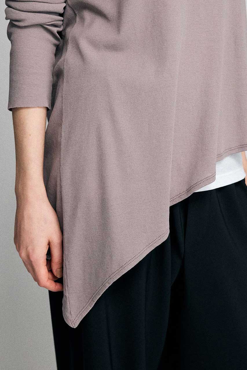 【ブリル/BRILL】のアシンメトリーカットプルオーバー 人気、トレンドファッション・服の通販 founy(ファニー) 　ファッション　Fashion　レディースファッション　Fashion for Women　トップス・カットソー　Cut & Sew Tops　シャツ・ブラウス・オフィスカジュアル　Elegant Blouses & Button-Ups　ロングTシャツ・Tシャツ　Longline T-Shirts & Tees　カジュアルプルオーバー・ニットトップス　Pullovers & Knit Tops / Casual Pullovers　カットソー・ベーシックTシャツ　Cut-and-Sewn Tops / Stretch Tees & Basics　スリーブ　Sleeve, Long Sleeve / Short Sleeve　テレコ　Ribbed, Rib Stitch　ロング　Long, Long-Length　エレガント 上品　Elegant　新作・新入荷　New Arrivals / New In　other-8|ID: prp329100004875271 ipo3291000000036363888