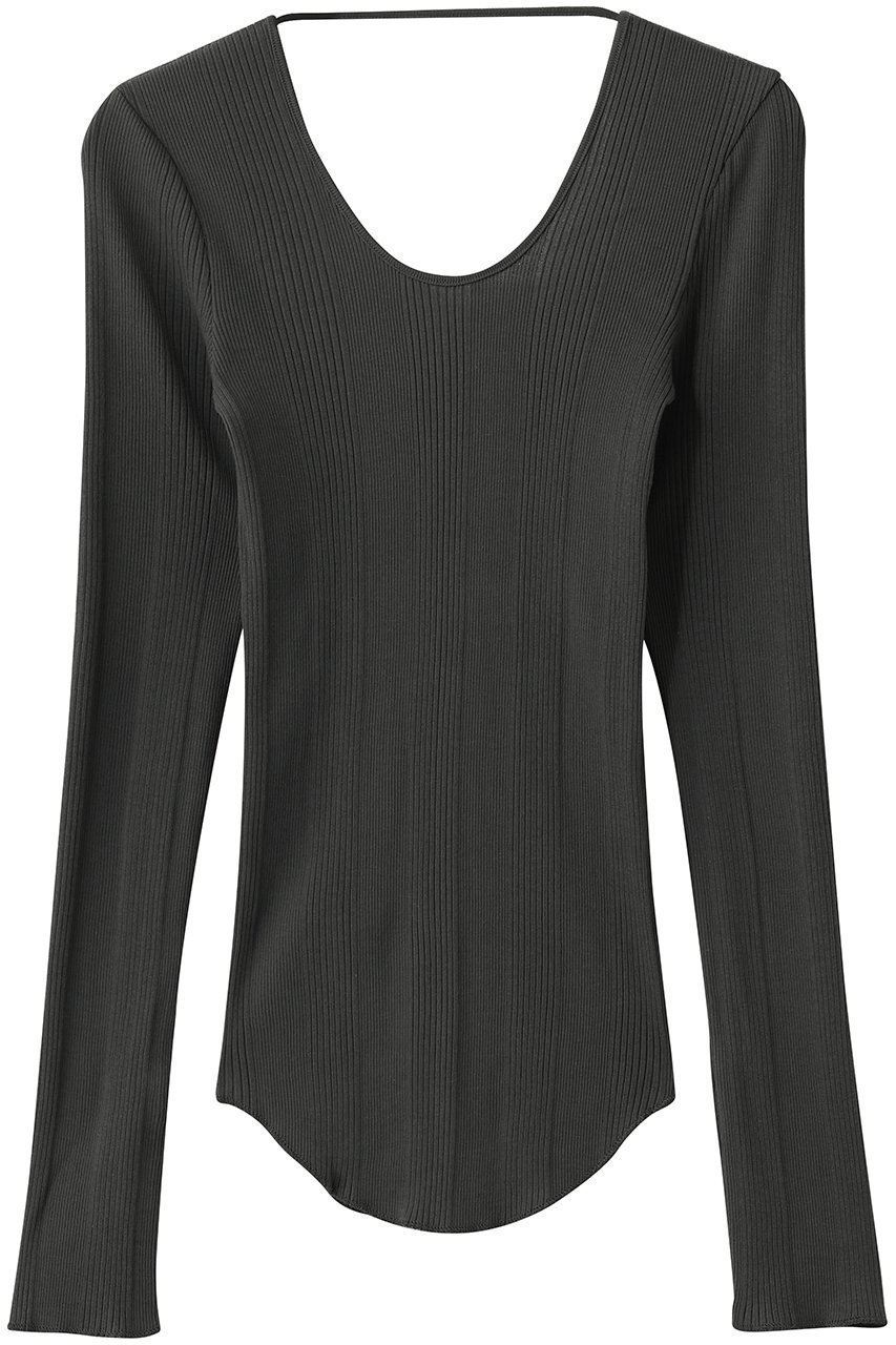 【ブリル/BRILL】のH ランダムリブロングスリーブ インテリア・キッズ・メンズ・レディースファッション・服の通販 founy(ファニー) 　ファッション　Fashion　レディースファッション　Fashion for Women　トップス・カットソー　Cut & Sew Tops　シャツ・ブラウス・オフィスカジュアル　Elegant Blouses & Button-Ups　ロングTシャツ・Tシャツ　Longline T-Shirts & Tees　カットソー・ベーシックTシャツ　Cut-and-Sewn Tops / Stretch Tees & Basics　インナー　Innerwear　シルク　Silk, 100% Silk　スリーブ　Sleeve, Long Sleeve / Short Sleeve　デコルテ　Décolleté, Neckline　フィット　Fit, Slim Fit　ロング　Long, Long-Length　エレガント 上品　Elegant　新作・新入荷　New Arrivals / New In　チャコールグレー|ID: prp329100004875274 ipo3291000000036363899