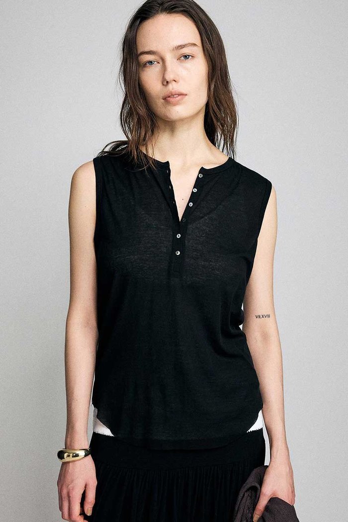 【ブリル/BRILL】のフライスヘンリーノースリーブ インテリア・キッズ・メンズ・レディースファッション・服の通販 founy(ファニー) https://founy.com/ ファッション Fashion レディースファッション Fashion for Women トップス・カットソー Cut & Sew Tops キャミソール&ノースリーブ Camisoles & Sleeveless Tops シャツ・ブラウス・オフィスカジュアル Elegant Blouses & Button-Ups ロングTシャツ・Tシャツ Longline T-Shirts & Tees カットソー・ベーシックTシャツ Cut-and-Sewn Tops / Stretch Tees & Basics キャミソール Camisole, Spaghetti Strap Top タンク Tank Top, Sleeveless Top フィット Fit, Slim Fit 新作・新入荷 New Arrivals / New In |ID: prp329100004875286 ipo3291000000036363986