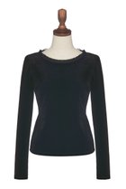 【デイジーリン/DAISY LIN】のVelour Top “Symphony” 人気、トレンドファッション・服の通販 founy(ファニー) ファッション Fashion レディースファッション Fashion for Women トップス・カットソー Cut & Sew Tops シャツ・ブラウス・オフィスカジュアル Elegant Blouses & Button-Ups ロングTシャツ・Tシャツ Longline T-Shirts & Tees カットソー・ベーシックTシャツ Cut-and-Sewn Tops / Stretch Tees & Basics ベロアトップス Velour Tops / Velvet-Look Items ウォッシャブル Machine Washable 洗える Machine Washable ストレッチ Stretch, Stretchy Fabric スリーブ Sleeve, Long Sleeve / Short Sleeve フィット Fit, Slim Fit フォーマル Formal, Dressy ベロア Velour, Soft Velvet ロング Long, Long-Length エレガント 上品 Elegant 新作・新入荷 New Arrivals / New In thumbnail ベルベットブラック|ID: prp329100004875287 ipo3291000000036364000