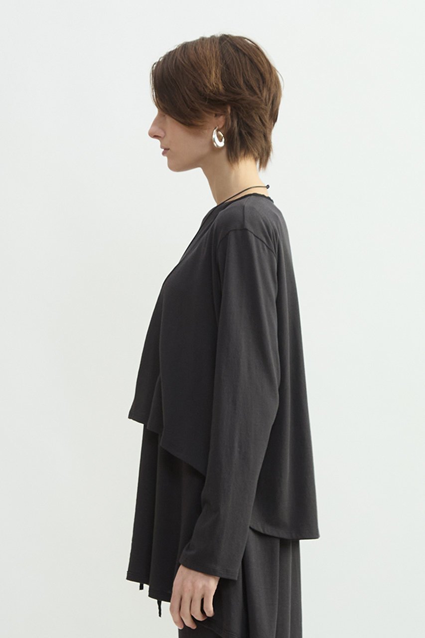 【プレインピープル/PLAIN PEOPLE】のスーピマヘンプジャージーショートカーディガン 人気、トレンドファッション・服の通販 founy(ファニー) 　ファッション　Fashion　レディースファッション　Fashion for Women　トップス・カットソー　Cut & Sew Tops　カーディガン・羽織り　Layered Style Cardigans　シャツ・ブラウス・オフィスカジュアル　Elegant Blouses & Button-Ups　ロングTシャツ・Tシャツ　Longline T-Shirts & Tees　カットソー・ベーシックTシャツ　Cut-and-Sewn Tops / Stretch Tees & Basics　カーディガン　Cardigan, Knitwear　ショート　Short, Short Length　スーピマ　Supima, Premium Cotton　チュニック　Tunic, Long Top　フレア　Flare, Flared　リネン　Linen, Linen Fabric　新作・新入荷　New Arrivals / New In　other-2|ID: prp329100004875302 ipo3291000000036364098