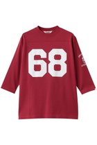 【オブラダ/Oblada】のフットボールTシャツ 人気、トレンドファッション・服の通販 founy(ファニー) ファッション Fashion レディースファッション Fashion for Women トップス・カットソー Cut & Sew Tops シャツ・ブラウス・オフィスカジュアル Elegant Blouses & Button-Ups ロングTシャツ・Tシャツ Longline T-Shirts & Tees カットソー・ベーシックTシャツ Cut-and-Sewn Tops / Stretch Tees & Basics なめらか Smooth, Silky Texture スラックス Slacks, Dress Pants スリーブ Sleeve, Long Sleeve / Short Sleeve バランス Balance, Style Balance フェミニン Feminine, Girly ロング Long, Long-Length ヴィンテージ Vintage Style 新作・新入荷 New Arrivals / New In thumbnail レッド|ID: prp329100004875304 ipo3291000000036364112