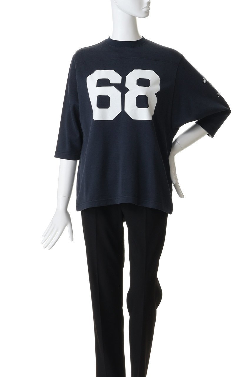 【オブラダ/Oblada】のフットボールTシャツ 人気、トレンドファッション・服の通販 founy(ファニー) 　ファッション　Fashion　レディースファッション　Fashion for Women　トップス・カットソー　Cut & Sew Tops　シャツ・ブラウス・オフィスカジュアル　Elegant Blouses & Button-Ups　ロングTシャツ・Tシャツ　Longline T-Shirts & Tees　カットソー・ベーシックTシャツ　Cut-and-Sewn Tops / Stretch Tees & Basics　なめらか　Smooth, Silky Texture　スラックス　Slacks, Dress Pants　スリーブ　Sleeve, Long Sleeve / Short Sleeve　バランス　Balance, Style Balance　フェミニン　Feminine, Girly　ロング　Long, Long-Length　ヴィンテージ　Vintage Style　新作・新入荷　New Arrivals / New In　other-2|ID: prp329100004875304 ipo3291000000036364114