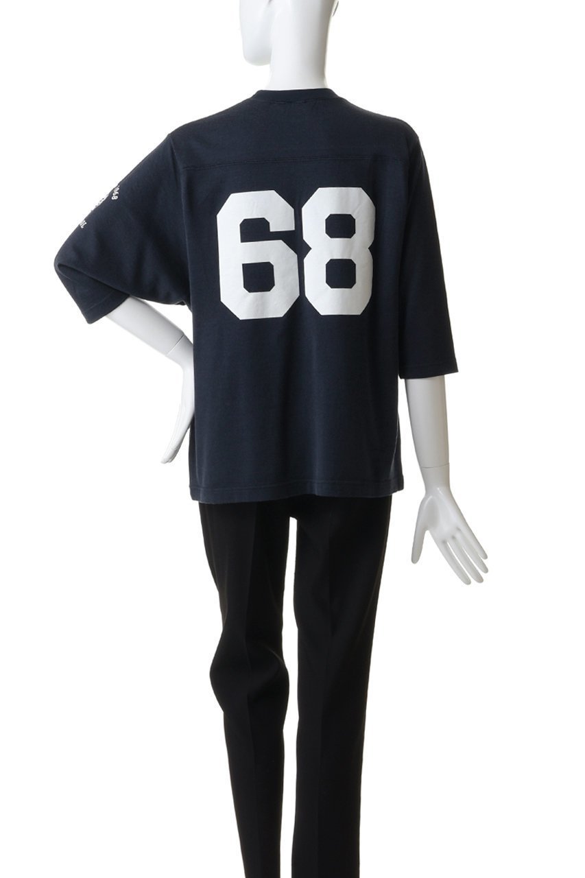 【オブラダ/Oblada】のフットボールTシャツ 人気、トレンドファッション・服の通販 founy(ファニー) 　ファッション　Fashion　レディースファッション　Fashion for Women　トップス・カットソー　Cut & Sew Tops　シャツ・ブラウス・オフィスカジュアル　Elegant Blouses & Button-Ups　ロングTシャツ・Tシャツ　Longline T-Shirts & Tees　カットソー・ベーシックTシャツ　Cut-and-Sewn Tops / Stretch Tees & Basics　なめらか　Smooth, Silky Texture　スラックス　Slacks, Dress Pants　スリーブ　Sleeve, Long Sleeve / Short Sleeve　バランス　Balance, Style Balance　フェミニン　Feminine, Girly　ロング　Long, Long-Length　ヴィンテージ　Vintage Style　新作・新入荷　New Arrivals / New In　other-4|ID: prp329100004875304 ipo3291000000036364117