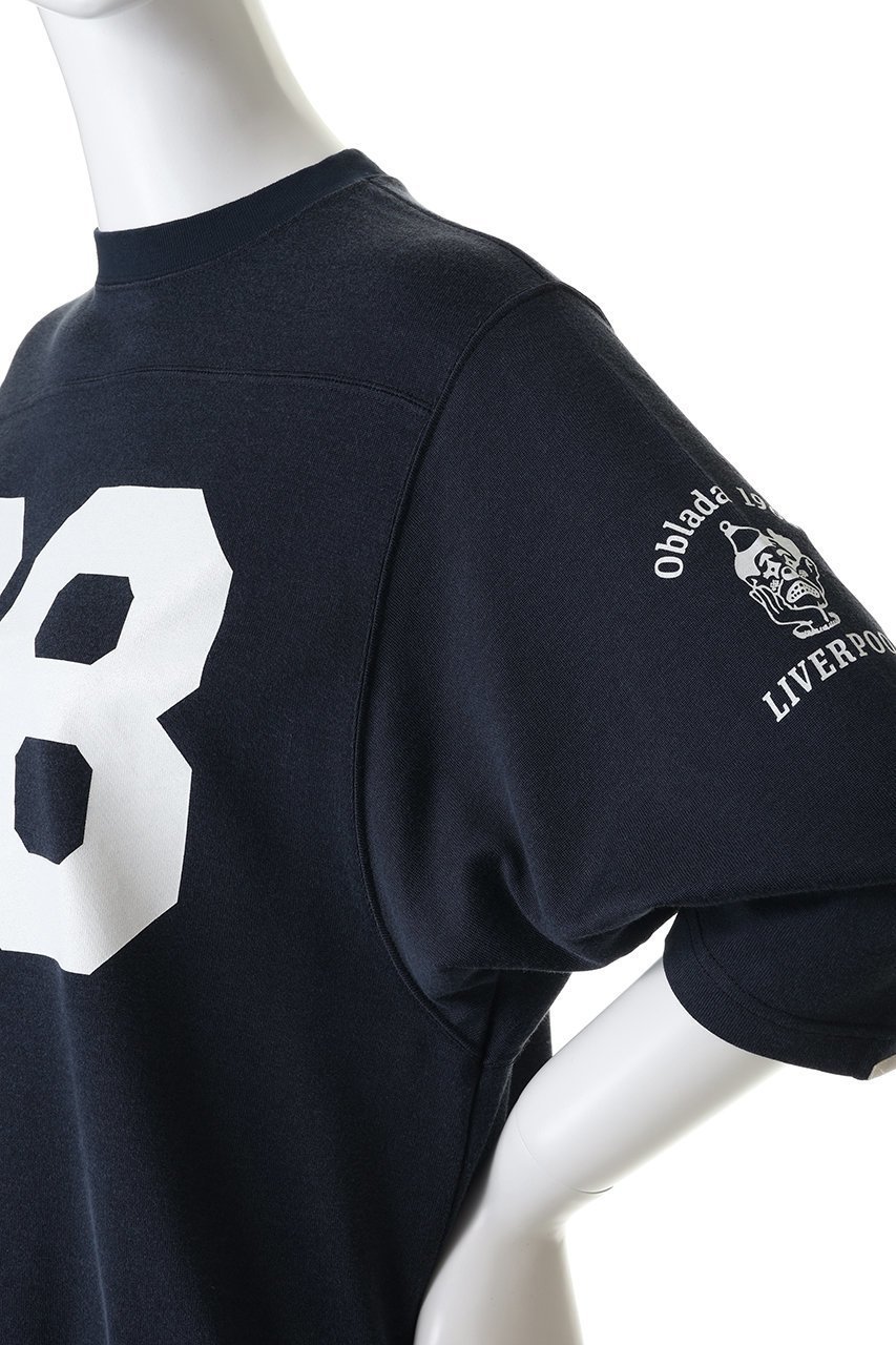 【オブラダ/Oblada】のフットボールTシャツ 人気、トレンドファッション・服の通販 founy(ファニー) 　ファッション　Fashion　レディースファッション　Fashion for Women　トップス・カットソー　Cut & Sew Tops　シャツ・ブラウス・オフィスカジュアル　Elegant Blouses & Button-Ups　ロングTシャツ・Tシャツ　Longline T-Shirts & Tees　カットソー・ベーシックTシャツ　Cut-and-Sewn Tops / Stretch Tees & Basics　なめらか　Smooth, Silky Texture　スラックス　Slacks, Dress Pants　スリーブ　Sleeve, Long Sleeve / Short Sleeve　バランス　Balance, Style Balance　フェミニン　Feminine, Girly　ロング　Long, Long-Length　ヴィンテージ　Vintage Style　新作・新入荷　New Arrivals / New In　other-5|ID: prp329100004875304 ipo3291000000036364118