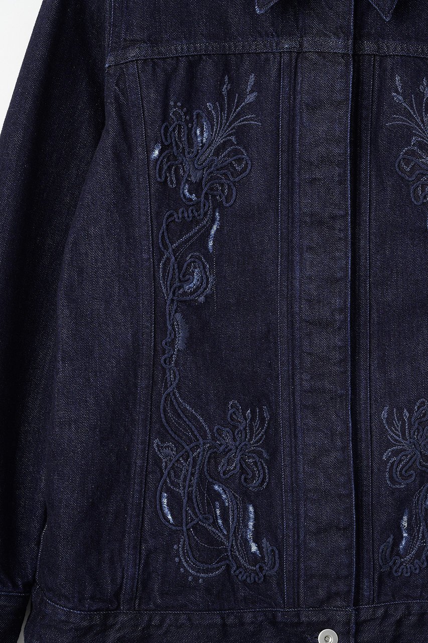 【ミューラル/MURRAL】のNerine エンブロイダード デニム ジャケット 人気、トレンドファッション・服の通販 founy(ファニー) 　ファッション　Fashion　レディースファッション　Fashion for Women　アウター　Coat / Outerwear Collection　レディースジャケット・軽アウター　Jackets　ブルゾンジャケット・スポーティアウター　Blouson Jackets　デニムジャケット / カジュアルアウター　Denim Jackets　クラシカル　Classical, Vintage-Inspired　クラッシュ　Distressed, Crashed Style　シェイプ　Shape, Slim Fit　ジャケット　Jacket, Outerwear　ジーンズ　Jeans, Denim Pants　スラックス　Slacks, Dress Pants　セットアップ　Set-Up, Coordinated Outfit　ダイヤモンド　Diamond, Brilliant Cut　デニム　Denim, Jeans Material　手描き　Hand-Drawn, Illustrated　フロント　Front, Front Design　ブルゾン　Blouson, Bomber Jacket　ポケット　Pocket, Pocket Detail　おすすめ　Recommended / Our Picks　新作・新入荷　New Arrivals / New In　other-4|ID: prp329100004875305 ipo3291000000036364123