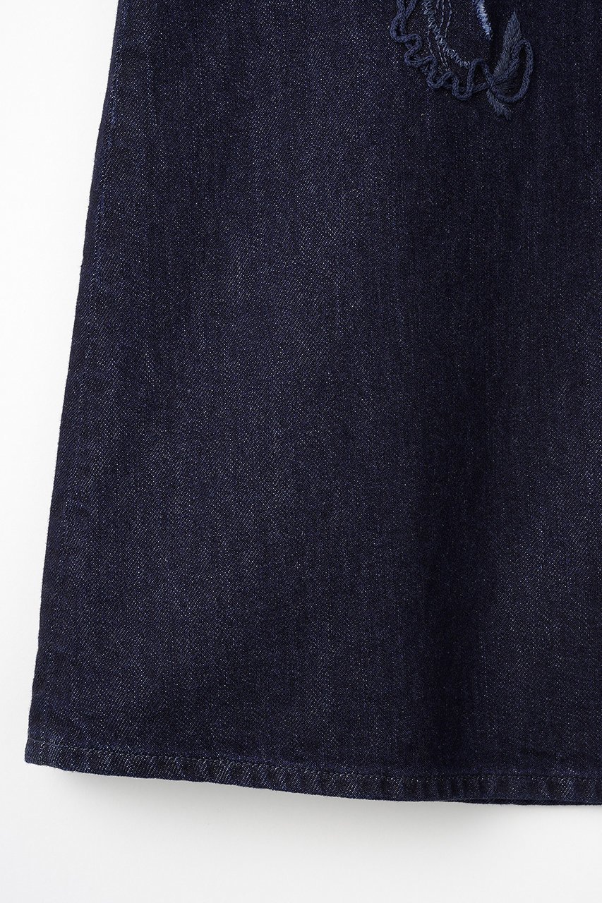 【ミューラル/MURRAL】のNerine エンブロイダード デニム スカート 人気、トレンドファッション・服の通販 founy(ファニー) 　ファッション　Fashion　レディースファッション　Fashion for Women　スカート　Skirts　ロングスカート　Long Skirts / Maxi & Midi Skirts　クラッシュ　Distressed, Crashed Style　シンプル　Simple, Minimal　ダイヤモンド　Diamond, Brilliant Cut　デニム　Denim, Jeans Material　ロング　Long, Long-Length　手描き　Hand-Drawn, Illustrated　新作・新入荷　New Arrivals / New In　other-5|ID: prp329100004875308 ipo3291000000036364148