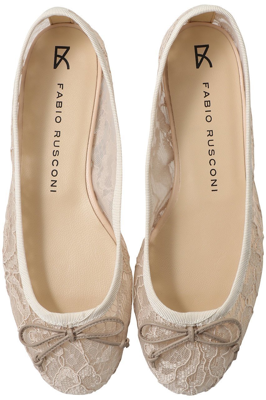 【ファビオ ルスコーニ/FABIO RUSCONI】のレースバレエシューズ インテリア・キッズ・メンズ・レディースファッション・服の通販 founy(ファニー) 　ファッション　Fashion　レディースファッション　Fashion for Women　シューズ　Shoes, Footwear　デニム　Denim, Jeans Material　バレエ　Ballet, Ballet Style　フェミニン　Feminine, Girly　フォルム　Silhouette, Form　フラット　Flat, Flat Shoes　リボン　Ribbon, Bow　レース　Lace, Lace Fabric　エレガント 上品　Elegant　新作・新入荷　New Arrivals / New In　ベージュ|ID: prp329100004875337 ipo3291000000036364339