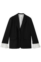 【マノフ/MANOF】のOVER SIZED LAYERED JACKETジャケット 人気、トレンドファッション・服の通販 founy(ファニー) ファッション Fashion レディースファッション Fashion for Women アウター Coat / Outerwear Collection レディースジャケット・軽アウター Jackets シンプル Simple, Minimal ジャケット Jacket, Outerwear スリム Slim, Slim Fit バランス Balance, Style Balance マニッシュ Mannish, Boyish 新作・新入荷 New Arrivals / New In thumbnail BLACK|ID: prp329100004875339 ipo3291000000036364351