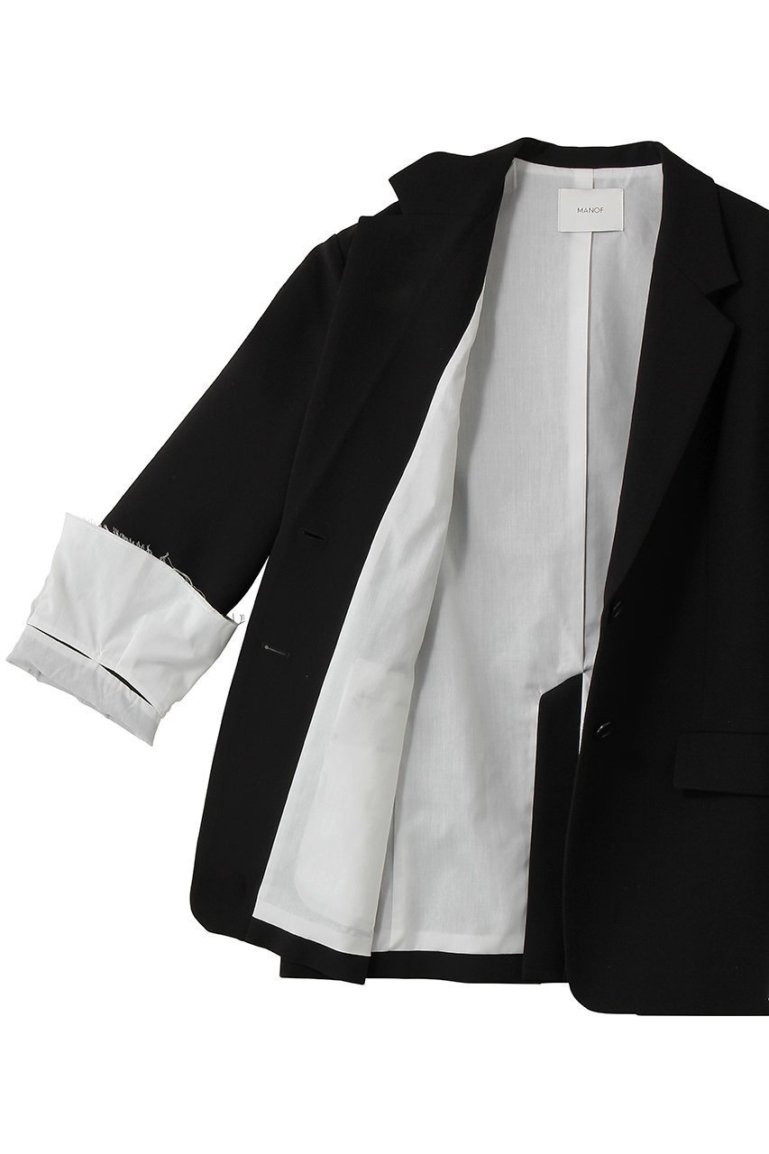 【マノフ/MANOF】のOVER SIZED LAYERED JACKETジャケット 人気、トレンドファッション・服の通販 founy(ファニー) 　ファッション　Fashion　レディースファッション　Fashion for Women　アウター　Coat / Outerwear Collection　レディースジャケット・軽アウター　Jackets　シンプル　Simple, Minimal　ジャケット　Jacket, Outerwear　スリム　Slim, Slim Fit　バランス　Balance, Style Balance　マニッシュ　Mannish, Boyish　新作・新入荷　New Arrivals / New In　other-6|ID: prp329100004875339 ipo3291000000036364359