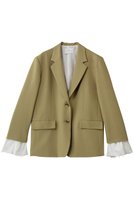 【マノフ/MANOF】のOVER SIZED LAYERED JACKETジャケット 大人の最旬トレンドファッション＆コーディネート founy(ファウニー) ファッション Fashion レディースファッション Fashion for Women アウター Coat / Outerwear Collection レディースジャケット・軽アウター Jackets シンプル Simple, Minimal ジャケット Jacket, Outerwear スリム Slim, Slim Fit バランス Balance, Style Balance マニッシュ Mannish, Boyish |ID:prp329100004875339