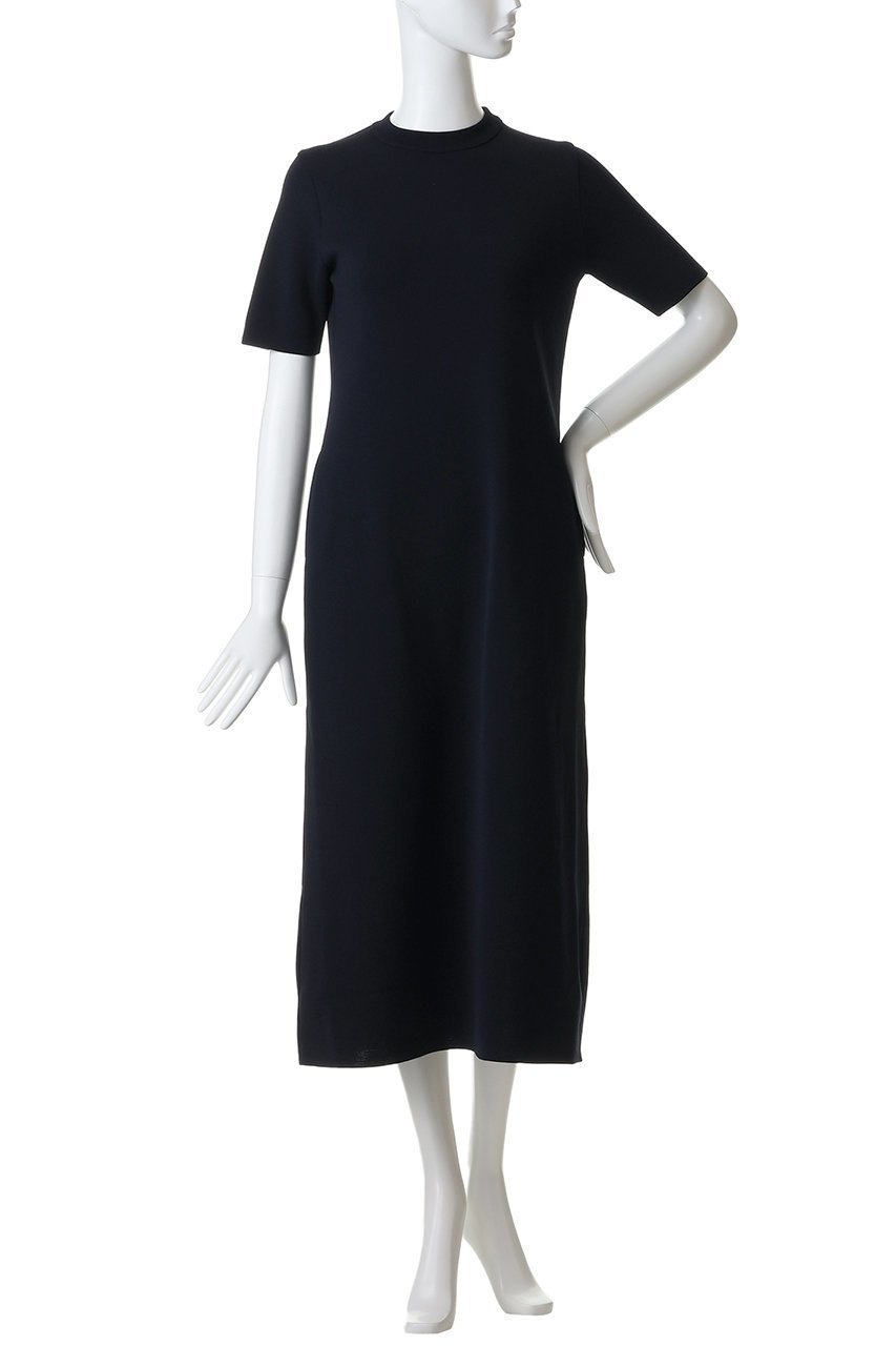 【スローン/SLOANE】の14Gミラノリブ ポリエステル×キュプラ×コットン 半袖クルーネック ワンピース 人気、トレンドファッション・服の通販 founy(ファニー) 　ファッション　Fashion　レディースファッション　Fashion for Women　ワンピース　Dresses　チュニック　Tunic Tops & Dresses　キュプラ　Cupro, Eco Fabric　チュニック　Tunic, Long Top　ミラノリブ　Milano Rib, Milano Stitch　ロング　Long, Long-Length　エレガント 上品　Elegant　半袖　Short Sleeve, Half Sleeve　抗菌　Antibacterial, Bacteria-Resistant　新作・新入荷　New Arrivals / New In　other-2|ID: prp329100004875351 ipo3291000000036364431