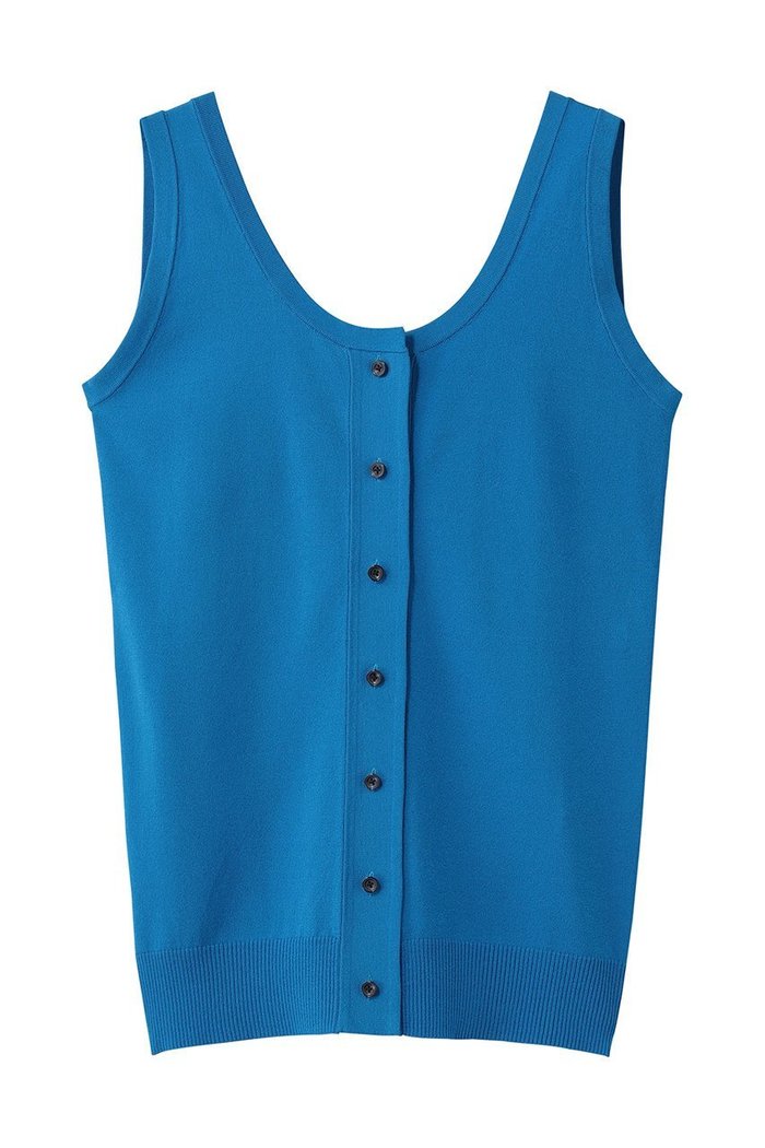 【マルティニーク/martinique】の【CURRENTAGE】フロントボタンニットタンクトップ インテリア・キッズ・メンズ・レディースファッション・服の通販 founy(ファニー) https://founy.com/ ファッション Fashion レディースファッション Fashion for Women トップス・カットソー Cut & Sew Tops ニット Knit Tops & Sweaters カジュアルプルオーバー・ニットトップス Pullovers & Knit Tops / Casual Pullovers なめらか Smooth, Silky Texture コンパクト Compact, Small Size タンク Tank Top, Sleeveless Top フレア Flare, Flared フロント Front, Front Design ボトム Bottoms, Lower Wear ワイド Wide, Wide Fit |ID: prp329100004875352 ipo3291000000037009275