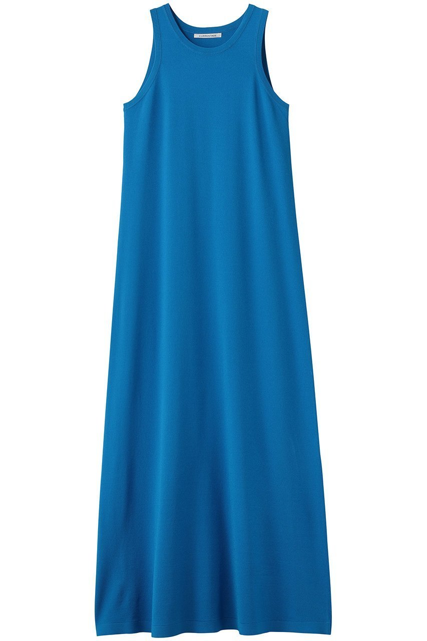 【マルティニーク/martinique】の【CURRENTAGE】アメリカンスリーブニットドレス インテリア・キッズ・メンズ・レディースファッション・服の通販 founy(ファニー) 　ファッション　Fashion　レディースファッション　Fashion for Women　ワンピース　Dresses　フォーマル・パーティードレス・結婚式用ドレス　Elegant & Casual Dresses　チュニック　Tunic Tops & Dresses　なめらか　Smooth, Silky Texture　アメリカン　American Style　サンダル　Sandals, Summer Shoes　スリーブ　Sleeve, Long Sleeve / Short Sleeve　チュニック　Tunic, Long Top　ロング　Long, Long-Length　夏　Summer　新作・新入荷　New Arrivals / New In　ブルー|ID: prp329100004875353 ipo3291000000036364447