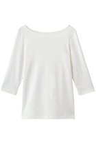 【マルティニーク/martinique】のフライス5分袖ボートTシャツ 人気、トレンドファッション・服の通販 founy(ファニー) ファッション Fashion レディースファッション Fashion for Women トップス・カットソー Cut & Sew Tops シャツ・ブラウス・オフィスカジュアル Elegant Blouses & Button-Ups ロングTシャツ・Tシャツ Longline T-Shirts & Tees カットソー・ベーシックTシャツ Cut-and-Sewn Tops / Stretch Tees & Basics インナー Innerwear カーディガン Cardigan, Knitwear ショート Short, Short Length シンプル Simple, Minimal ジャケット Jacket, Outerwear スリーブ Sleeve, Long Sleeve / Short Sleeve エレガント 上品 Elegant 定番 Standard, Basic Item 新作・新入荷 New Arrivals / New In thumbnail ホワイト|ID: prp329100004875355 ipo3291000000036364459