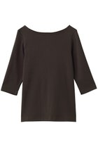 【マルティニーク/martinique】のフライス5分袖ボートTシャツ 人気、トレンドファッション・服の通販 founy(ファニー) ファッション Fashion レディースファッション Fashion for Women トップス・カットソー Cut & Sew Tops シャツ・ブラウス・オフィスカジュアル Elegant Blouses & Button-Ups ロングTシャツ・Tシャツ Longline T-Shirts & Tees カットソー・ベーシックTシャツ Cut-and-Sewn Tops / Stretch Tees & Basics インナー Innerwear カーディガン Cardigan, Knitwear ショート Short, Short Length シンプル Simple, Minimal ジャケット Jacket, Outerwear スリーブ Sleeve, Long Sleeve / Short Sleeve エレガント 上品 Elegant 定番 Standard, Basic Item 新作・新入荷 New Arrivals / New In thumbnail ブラウン|ID: prp329100004875355 ipo3291000000036364461