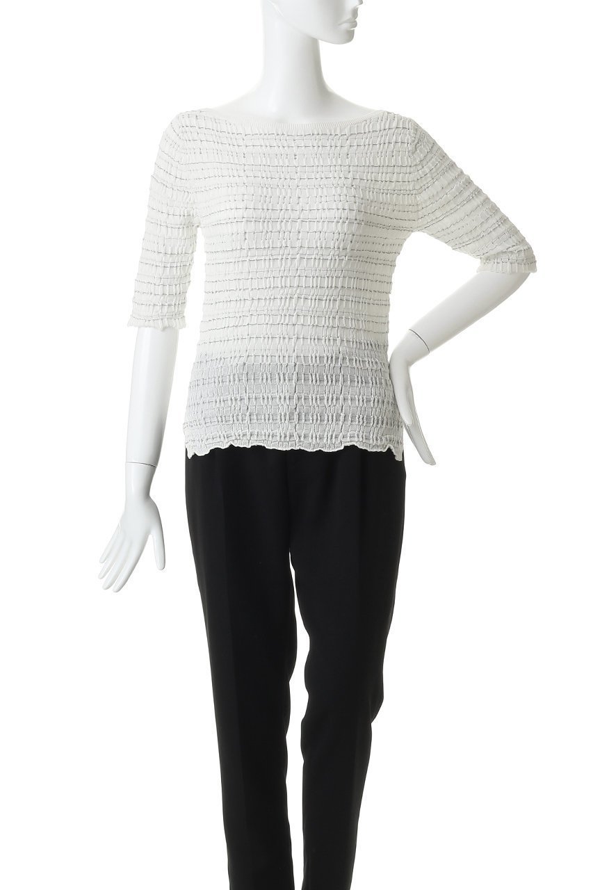 【マルティニーク/martinique】のジャガードプルオーバー 人気、トレンドファッション・服の通販 founy(ファニー) 　ファッション　Fashion　レディースファッション　Fashion for Women　トップス・カットソー　Cut & Sew Tops　ニット　Knit Tops & Sweaters　カジュアルプルオーバー・ニットトップス　Pullovers & Knit Tops / Casual Pullovers　シャーリング　Shirring, Ruched　シンプル　Simple, Minimal　ジャカード／ジャガード　Jacquard, Woven Pattern　エレガント 上品　Elegant　新作・新入荷　New Arrivals / New In　other-2|ID: prp329100004875358 ipo3291000000036364482