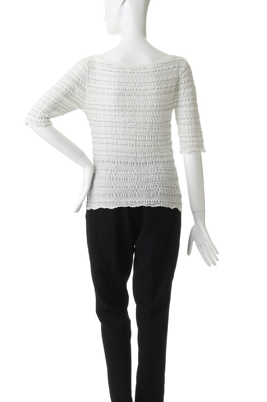 【マルティニーク/martinique】のジャガードプルオーバー 人気、トレンドファッション・服の通販 founy(ファニー) 　ファッション　Fashion　レディースファッション　Fashion for Women　トップス・カットソー　Cut & Sew Tops　ニット　Knit Tops & Sweaters　カジュアルプルオーバー・ニットトップス　Pullovers & Knit Tops / Casual Pullovers　シャーリング　Shirring, Ruched　シンプル　Simple, Minimal　ジャカード／ジャガード　Jacquard, Woven Pattern　エレガント 上品　Elegant　新作・新入荷　New Arrivals / New In　other-4|ID: prp329100004875358 ipo3291000000036364484