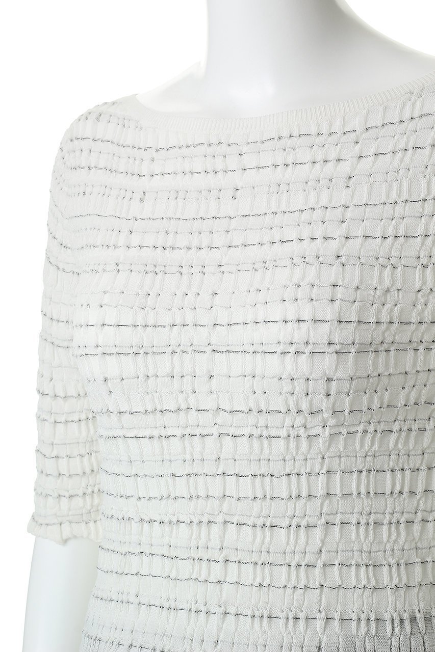 【マルティニーク/martinique】のジャガードプルオーバー 人気、トレンドファッション・服の通販 founy(ファニー) 　ファッション　Fashion　レディースファッション　Fashion for Women　トップス・カットソー　Cut & Sew Tops　ニット　Knit Tops & Sweaters　カジュアルプルオーバー・ニットトップス　Pullovers & Knit Tops / Casual Pullovers　シャーリング　Shirring, Ruched　シンプル　Simple, Minimal　ジャカード／ジャガード　Jacquard, Woven Pattern　エレガント 上品　Elegant　新作・新入荷　New Arrivals / New In　other-5|ID: prp329100004875358 ipo3291000000036364486