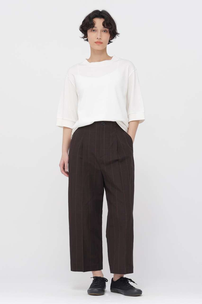 【マーガレットハウエル/MARGARET HOWELL】のPRINCE OF WALES CHECK COTTON LINEN TROUSERS 人気、トレンドファッション・服の通販 founy(ファニー) 　ファッション　Fashion　レディースファッション　Fashion for Women　パンツ　Pants & Trousers　クラシカル　Classical, Vintage-Inspired　クロップド　Cropped, Short Length　チェック　Check, Plaid, Tartan　ポケット　Pocket, Pocket Detail　リネン　Linen, Linen Fabric　リラックス　Relax, Relaxed Fit　エレガント 上品　Elegant　夏　Summer　other-2|ID: prp329100004875366 ipo3291000000036364529