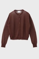 【スタニングルアー/STUNNING LURE】のクルーシアーカーディガン 人気、トレンドファッション・服の通販 founy(ファニー) ファッション Fashion レディースファッション Fashion for Women トップス・カットソー Cut & Sew Tops ニット Knit Tops & Sweaters カーディガン・羽織り Layered Style Cardigans おすすめ Recommended / Our Picks アクセサリー Fashion Accessories カーディガン Cardigan, Knitwear コンパクト Compact, Small Size シアー Sheer, See-Through シンプル Simple, Minimal タンク Tank Top, Sleeveless Top ベーシック Basic, Essential 定番 Standard, Basic Item thumbnail ブラウン|ID: prp329100004875374 ipo3291000000036364577