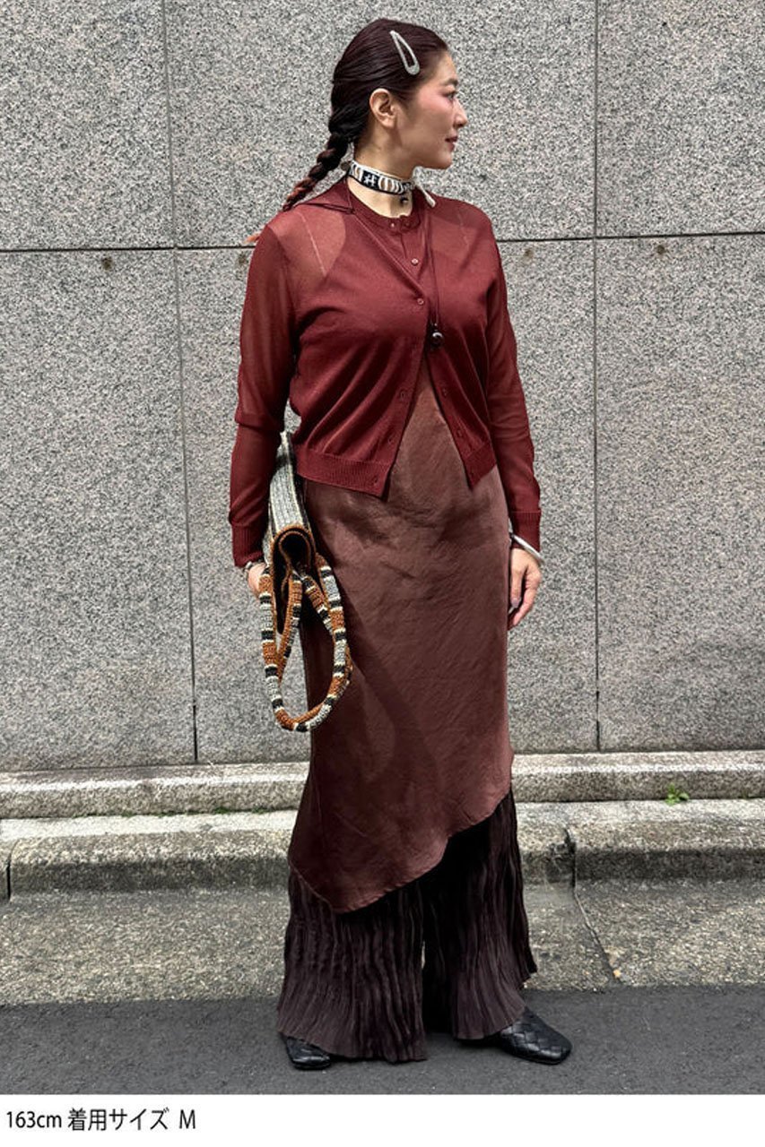 【スタニングルアー/STUNNING LURE】のクルーシアーカーディガン 人気、トレンドファッション・服の通販 founy(ファニー) 　ファッション　Fashion　レディースファッション　Fashion for Women　トップス・カットソー　Cut & Sew Tops　ニット　Knit Tops & Sweaters　カーディガン・羽織り　Layered Style Cardigans　おすすめ　Recommended / Our Picks　アクセサリー　Fashion Accessories　カーディガン　Cardigan, Knitwear　コンパクト　Compact, Small Size　シアー　Sheer, See-Through　シンプル　Simple, Minimal　タンク　Tank Top, Sleeveless Top　ベーシック　Basic, Essential　定番　Standard, Basic Item　other-5|ID: prp329100004875374 ipo3291000000036364583