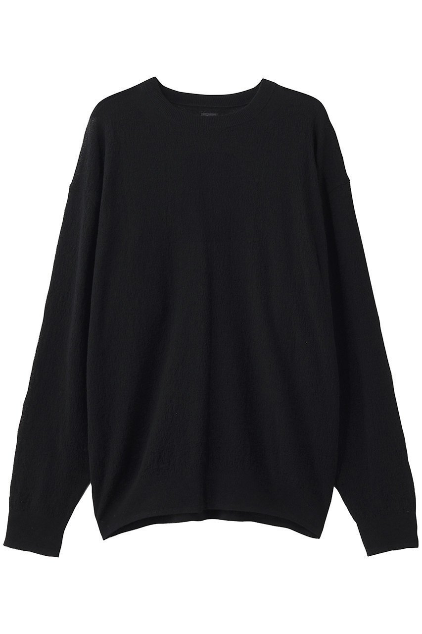 【バトナー/BATONER / MEN】の【MEN】AMUNDSEN クルーネック ロング スリーブ インテリア・キッズ・メンズ・レディースファッション・服の通販 founy(ファウニー) 　ファッション　Fashion　メンズファッション　Fashion for Men　トップス・カットソー　Cut & Sew Tops　ニット・セーター / 定番トップス　Knit Tops & Sweaters　インナー　Innerwear　シンプル　Simple, Minimal　ジャケット　Jacket, Outerwear　スリーブ　Sleeve, Long Sleeve / Short Sleeve　ロング　Long, Long-Length　再入荷　Restock / Back in Stock　ブラック|ID: prp329100004875376 ipo3291000000037009323