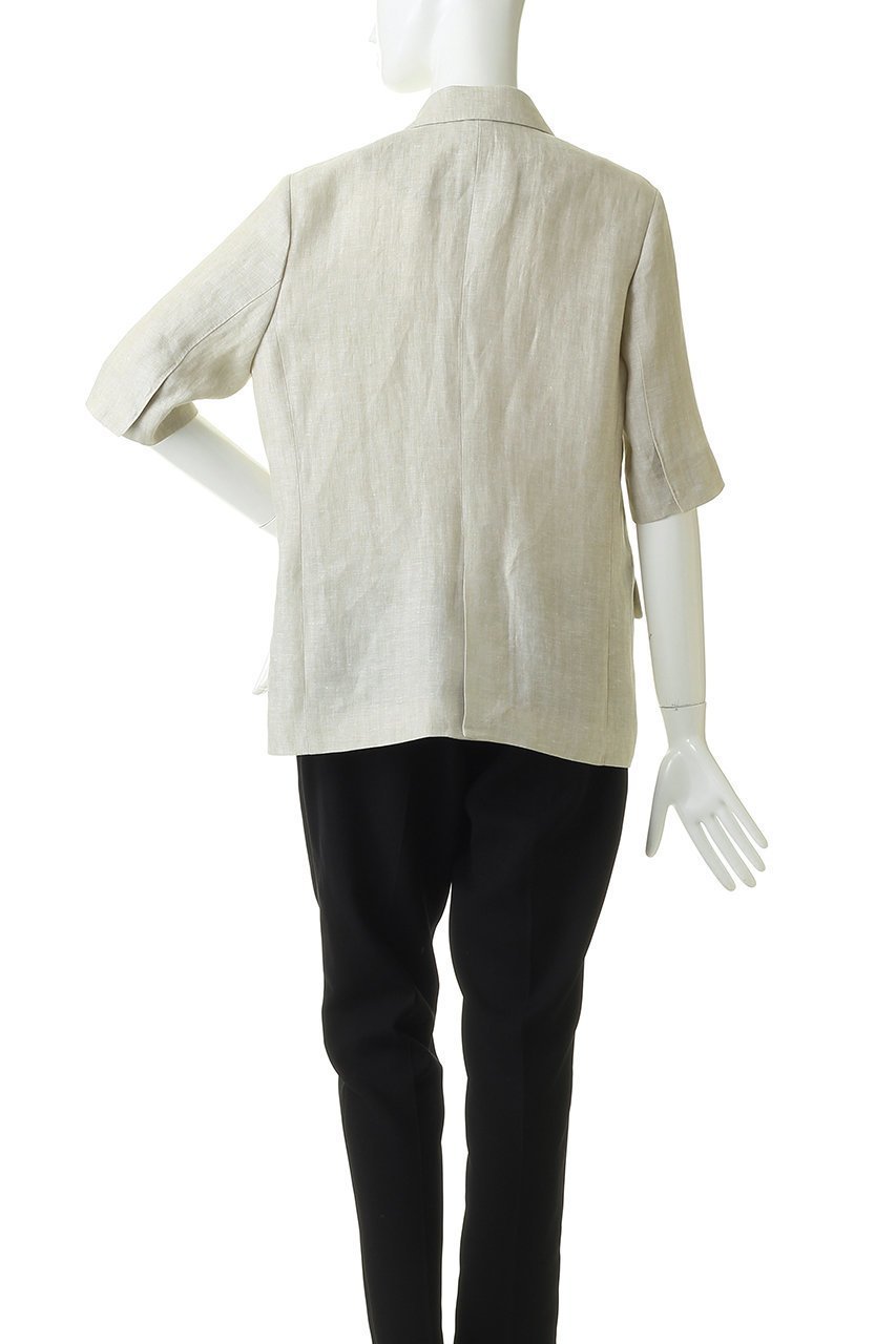 【エブール/ebure】のピュアリネンヘリンボーン 半袖ジャケット 人気、トレンドファッション・服の通販 founy(ファニー) 　ファッション　Fashion　レディースファッション　Fashion for Women　アウター　Coat / Outerwear Collection　レディースジャケット・軽アウター　Jackets　イタリア　Italy　ジャケット　Jacket, Outerwear　ダブル　Double, Double-Breasted　リネン　Linen, Linen Fabric　エレガント 上品　Elegant　半袖　Short Sleeve, Half Sleeve　夏　Summer　新作・新入荷　New Arrivals / New In　春　Spring　other-4|ID: prp329100004875377 ipo3291000000036364608