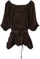 【マルティニーク/martinique】の【CURRENTAGE】ピースダイイングキュプラブラウス 人気、トレンドファッション・服の通販 founy(ファニー) ファッション Fashion レディースファッション Fashion for Women トップス・カットソー Cut & Sew Tops シャツ・ブラウス・オフィスカジュアル Elegant Blouses & Button-Ups エレガント 上品 Elegant キュプラ Cupro, Eco Fabric ギャザー Gathered, Ruffled ショート Short, Short Length シンプル Simple, Minimal スリーブ Sleeve, Long Sleeve / Short Sleeve フェミニン Feminine, Girly 夏 Summer 新作・新入荷 New Arrivals / New In 春 Spring S/S・春夏 SS, Spring/Summer, Warm Season thumbnail ブラウン|ID: prp329100004875416 ipo3291000000036364859