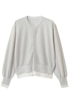 【エリオポール/heliopole】 レイヤードニットリバーシブルカーディガン人気、トレンドファッション・服の通販 founy(ファニー) ファッション Fashion レディースファッション Fashion for Women トップス・カットソー Cut & Sew Tops ニット Knit Tops & Sweaters カーディガン・羽織り Layered Style Cardigans カーディガン Cardigan, Knitwear シアー Sheer, See-Through 春 Spring |ID:prp329100004875425
