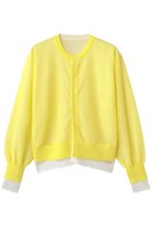 【エリオポール/heliopole】のレイヤードニットリバーシブルカーディガン 人気、トレンドファッション・服の通販 founy(ファニー) ファッション Fashion レディースファッション Fashion for Women トップス・カットソー Cut & Sew Tops ニット Knit Tops & Sweaters カーディガン・羽織り Layered Style Cardigans カーディガン Cardigan, Knitwear シアー Sheer, See-Through 新作・新入荷 New Arrivals / New In 春 Spring thumbnail イエロー|ID: prp329100004875425 ipo3291000000036364923