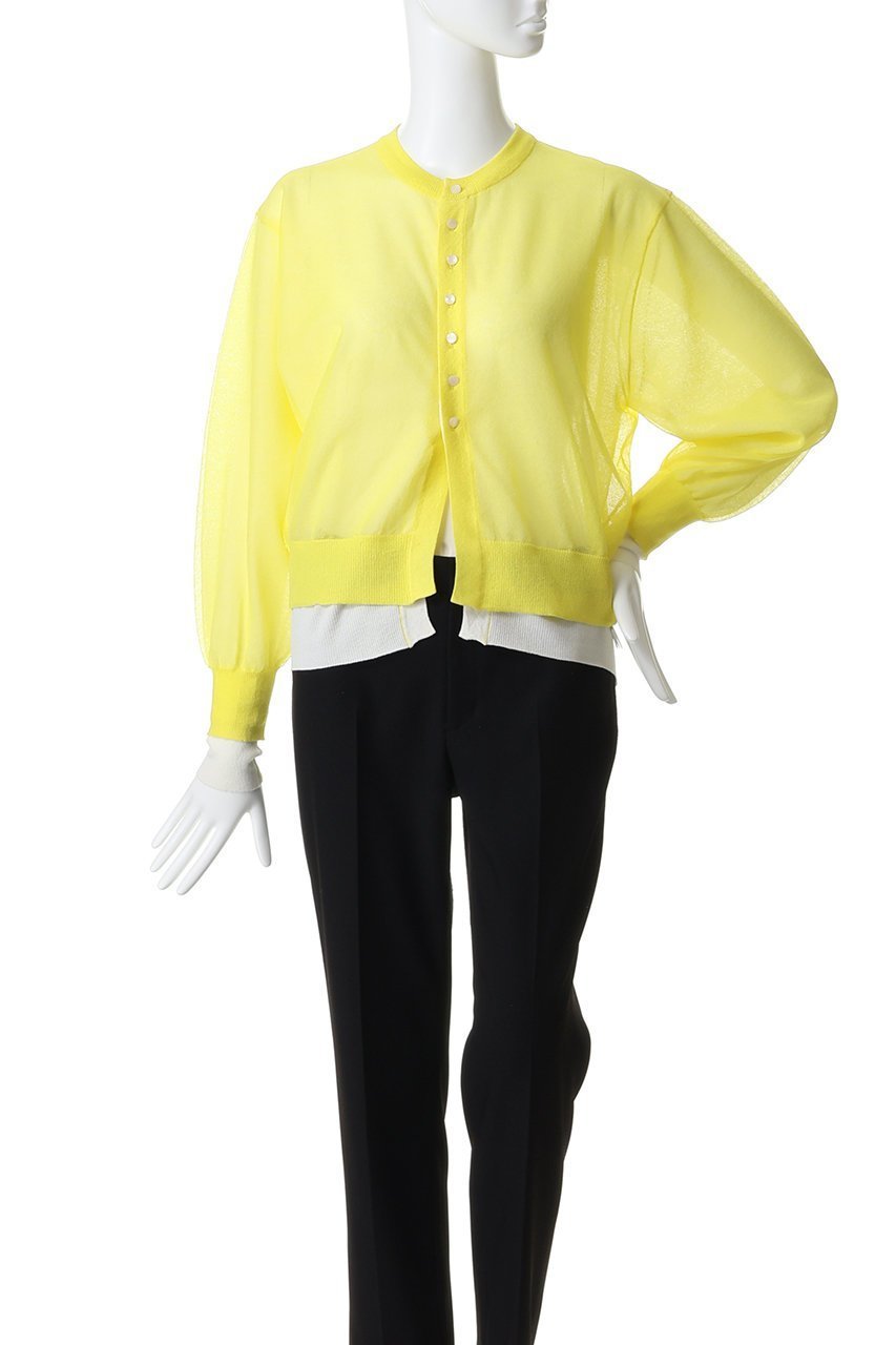 【エリオポール/heliopole】のレイヤードニットリバーシブルカーディガン 人気、トレンドファッション・服の通販 founy(ファニー) 　ファッション　Fashion　レディースファッション　Fashion for Women　トップス・カットソー　Cut & Sew Tops　ニット　Knit Tops & Sweaters　カーディガン・羽織り　Layered Style Cardigans　カーディガン　Cardigan, Knitwear　シアー　Sheer, See-Through　新作・新入荷　New Arrivals / New In　春　Spring　other-2|ID: prp329100004875425 ipo3291000000036364926