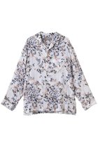 【エリオポール/heliopole】のIPEKER プリントパジャマシャツ 人気、トレンドファッション・服の通販 founy(ファニー) ファッション Fashion レディースファッション Fashion for Women トップス・カットソー Cut & Sew Tops シャツ・ブラウス・オフィスカジュアル Elegant Blouses & Button-Ups なめらか Smooth, Silky Texture シルク Silk, 100% Silk スリーブ Sleeve, Long Sleeve / Short Sleeve フラワー Flower, Floral プリント Print, Printed Pattern リゾート Resort, Vacation Style ロング Long, Long-Length 新作・新入荷 New Arrivals / New In thumbnail ホワイト|ID: prp329100004875426 ipo3291000000036364935