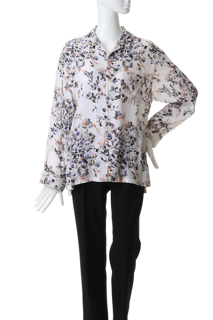 【エリオポール/heliopole】のIPEKER プリントパジャマシャツ 人気、トレンドファッション・服の通販 founy(ファニー) 　ファッション　Fashion　レディースファッション　Fashion for Women　トップス・カットソー　Cut & Sew Tops　シャツ・ブラウス・オフィスカジュアル　Elegant Blouses & Button-Ups　なめらか　Smooth, Silky Texture　シルク　Silk, 100% Silk　スリーブ　Sleeve, Long Sleeve / Short Sleeve　フラワー　Flower, Floral　プリント　Print, Printed Pattern　リゾート　Resort, Vacation Style　ロング　Long, Long-Length　新作・新入荷　New Arrivals / New In　other-2|ID: prp329100004875426 ipo3291000000036364937