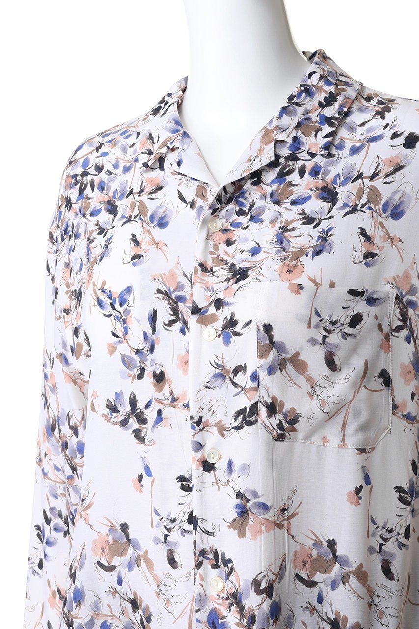 【エリオポール/heliopole】のIPEKER プリントパジャマシャツ 人気、トレンドファッション・服の通販 founy(ファニー) 　ファッション　Fashion　レディースファッション　Fashion for Women　トップス・カットソー　Cut & Sew Tops　シャツ・ブラウス・オフィスカジュアル　Elegant Blouses & Button-Ups　なめらか　Smooth, Silky Texture　シルク　Silk, 100% Silk　スリーブ　Sleeve, Long Sleeve / Short Sleeve　フラワー　Flower, Floral　プリント　Print, Printed Pattern　リゾート　Resort, Vacation Style　ロング　Long, Long-Length　新作・新入荷　New Arrivals / New In　other-5|ID: prp329100004875426 ipo3291000000036364940