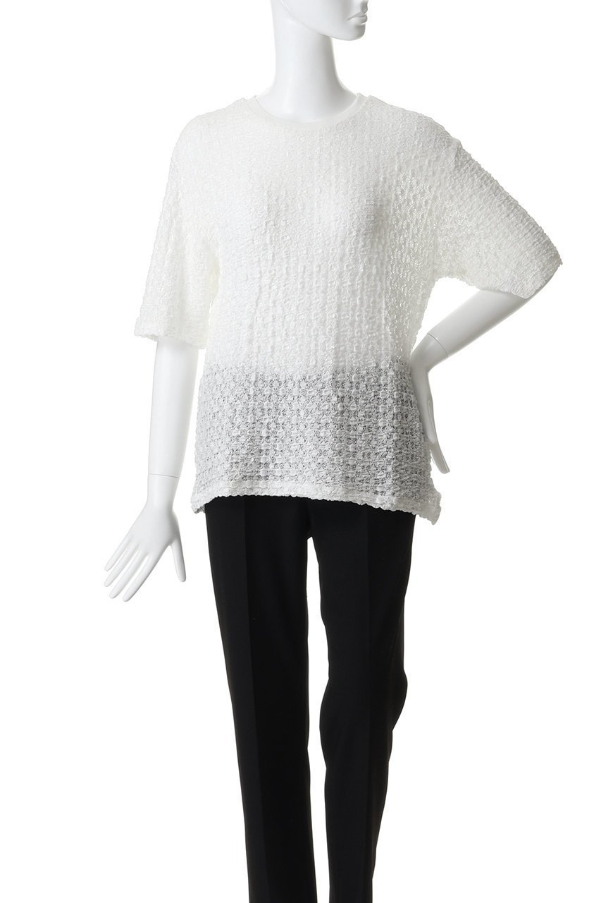 【エリオポール/heliopole】のストレッチレースBIG Tシャツ 人気、トレンドファッション・服の通販 founy(ファニー) 　ファッション　Fashion　レディースファッション　Fashion for Women　トップス・カットソー　Cut & Sew Tops　シャツ・ブラウス・オフィスカジュアル　Elegant Blouses & Button-Ups　ロングTシャツ・Tシャツ　Longline T-Shirts & Tees　カットソー・ベーシックTシャツ　Cut-and-Sewn Tops / Stretch Tees & Basics　ショート　Short, Short Length　ストレッチ　Stretch, Stretchy Fabric　スリーブ　Sleeve, Long Sleeve / Short Sleeve　レース　Lace, Lace Fabric　新作・新入荷　New Arrivals / New In　other-2|ID: prp329100004875428 ipo3291000000036364950