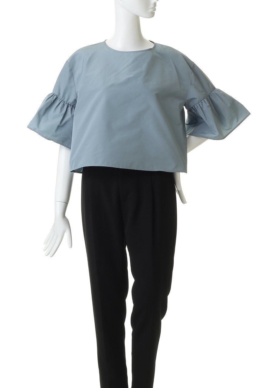 【マックスマーラ/Max Mara】の【Weekend Max Mara】BREAK タフタTシャツ 人気、トレンドファッション・服の通販 founy(ファニー) 　ファッション　Fashion　レディースファッション　Fashion for Women　トップス・カットソー　Cut & Sew Tops　シャツ・ブラウス・オフィスカジュアル　Elegant Blouses & Button-Ups　ロングTシャツ・Tシャツ　Longline T-Shirts & Tees　カットソー・ベーシックTシャツ　Cut-and-Sewn Tops / Stretch Tees & Basics　クロップド　Cropped, Short Length　ショート　Short, Short Length　スリーブ　Sleeve, Long Sleeve / Short Sleeve　タフタ　Taffeta, Structured Fabric　トレンド　Trend, Trending Now　フェミニン　Feminine, Girly　フレア　Flare, Flared　半袖　Short Sleeve, Half Sleeve　新作・新入荷　New Arrivals / New In　other-2|ID: prp329100004875435 ipo3291000000036364997