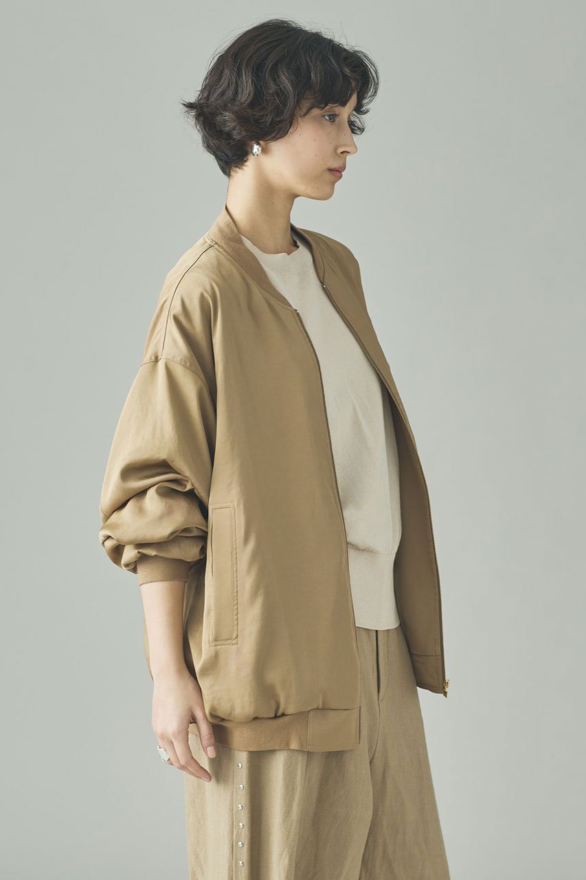 【カレンソロジー/Curensology】のツイルストレッチブルゾン 人気、トレンドファッション・服の通販 founy(ファニー) 　ファッション　Fashion　レディースファッション　Fashion for Women　アウター　Coat / Outerwear Collection　レディースジャケット・軽アウター　Jackets　ブルゾンジャケット・スポーティアウター　Blouson Jackets　シルク　Silk, 100% Silk　ジャケット　Jacket, Outerwear　ダウン　Down, Puffer　ツイル　Twist, Twisted Detail　テクスチャー　Texture, Textured Fabric　フロント　Front, Front Design　ブルゾン　Blouson, Bomber Jacket　エレガント 上品　Elegant　新作・新入荷　New Arrivals / New In　other-2|ID: prp329100004875439 ipo3291000000036365024