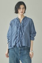 【カレンソロジー/Curensology】のWSBLラミーフリルブラウス 人気、トレンドファッション・服の通販 founy(ファニー) ファッション Fashion レディースファッション Fashion for Women トップス・カットソー Cut & Sew Tops シャツ・ブラウス・オフィスカジュアル Elegant Blouses & Button-Ups おすすめ Recommended / Our Picks インナー Innerwear ウォッシャブル Machine Washable カットソー Cut and Sewn Top ジャケット Jacket, Outerwear スリーブ Sleeve, Long Sleeve / Short Sleeve バランス Balance, Style Balance フリル Frill, Ruffle フロント Front, Front Design ロング Long, Long-Length 新作・新入荷 New Arrivals / New In thumbnail ブルー|ID: prp329100004875443 ipo3291000000036365057