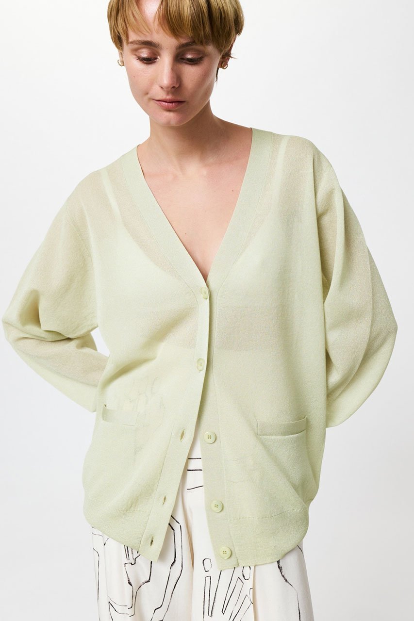 【スタニングルアー/STUNNING LURE】のミラノリブシアーカーディガン 人気、トレンドファッション・服の通販 founy(ファニー) 　ファッション　Fashion　レディースファッション　Fashion for Women　トップス・カットソー　Cut & Sew Tops　ニット　Knit Tops & Sweaters　カーディガン・羽織り　Layered Style Cardigans　おすすめ　Recommended / Our Picks　カーディガン　Cardigan, Knitwear　シンプル　Simple, Minimal　バランス　Balance, Style Balance　ボトム　Bottoms, Lower Wear　ミドル　Middle Length, Mid Height　夏　Summer　other-6|ID: prp329100004875447 ipo3291000000036365093