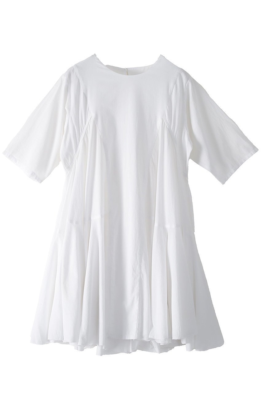 【アユーシ/AAYUSHI】のボリュームフレアハーフスリーブワンピース 人気、トレンドファッション・服の通販 founy(ファニー) 　ファッション　Fashion　レディースファッション　Fashion for Women　ワンピース　Dresses　チュニック　Tunic Tops & Dresses　インド　Indian Textile　エレガント 上品　Elegant　サンダル　Sandals, Summer Shoes　サークル　Circle, Round Design　スリーブ　Sleeve, Long Sleeve / Short Sleeve　チュニック　Tunic, Long Top　ドレス　Dress, One-Piece　ハーフ　Half, Half-Length　バランス　Balance, Style Balance　フィット　Fit, Slim Fit　フレア　Flare, Flared　ラッフル　Ruffle, Frill　新作・新入荷　New Arrivals / New In　 other-1|ID: prp329100004875448 ipo3291000000036365095