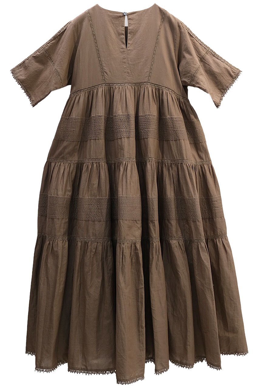 【アユーシ/AAYUSHI】のティアードコットンボイルワンピース 人気、トレンドファッション・服の通販 founy(ファニー) 　ファッション　Fashion　レディースファッション　Fashion for Women　ワンピース　Dresses　チュニック　Tunic Tops & Dresses　インド　Indian Textile　カーディガン　Cardigan, Knitwear　シンプル　Simple, Minimal　ジャケット　Jacket, Outerwear　チュニック　Tunic, Long Top　ティアード　Tiered, Tiered Style　ティアードワンピース　Tiered Dress, Flared Dress　バランス　Balance, Style Balance　フロント　Front, Front Design　ルーズ　Loose, Oversized　レース　Lace, Lace Fabric　ロング　Long, Long-Length　夏　Summer　新作・新入荷　New Arrivals / New In　other-2|ID: prp329100004875452 ipo3291000000036365121